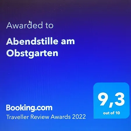 Apartmán Abendstille Am Obstgarten Mit Terrasse